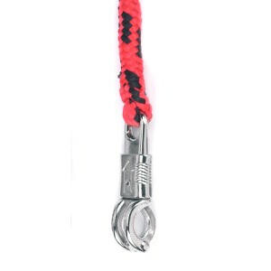 Voorbrenglijn nylon, rood/zwart,        paniekknip 2m - 4018653120293|_|3222142