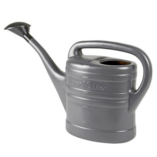 Gieter kunststof antraciet, met broes,  10L - 4027371551043|_|273-A