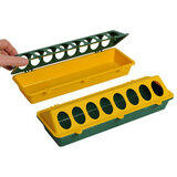 Kuikenvoerbak kunststof 30cm geel/groen - 8718426002837|_|KP30