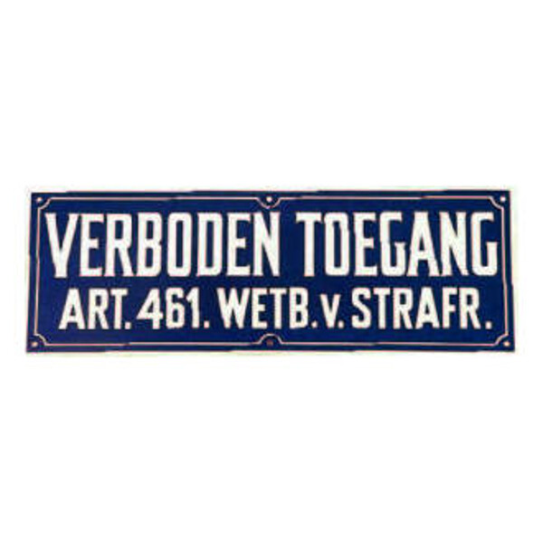 Bordje ''verboden toegang'' - 8717233007134|_|7