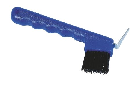 Hoefkrabber met borstel, kunststof BLAUW - 4018653020326|_|VV7965|_|321146