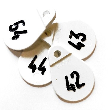 Halsplaatje wit no.31