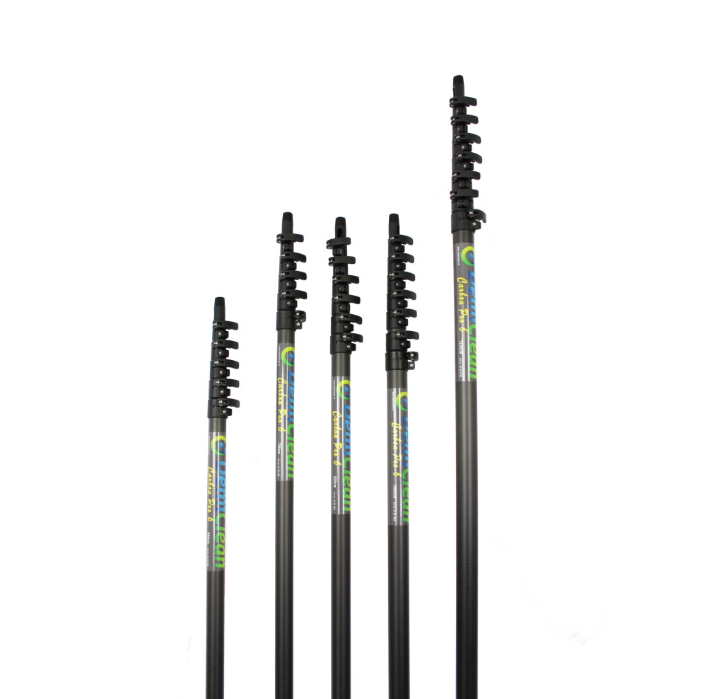 Carbon Pro 6 telescoop steel 210cm.     1230cm. 7 clips 3,21kg - 6095954098030|_|34601230|_|osmose