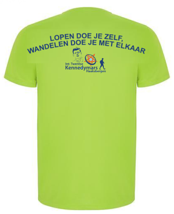 Kennedymars shirt Heren groen           maat S met logo