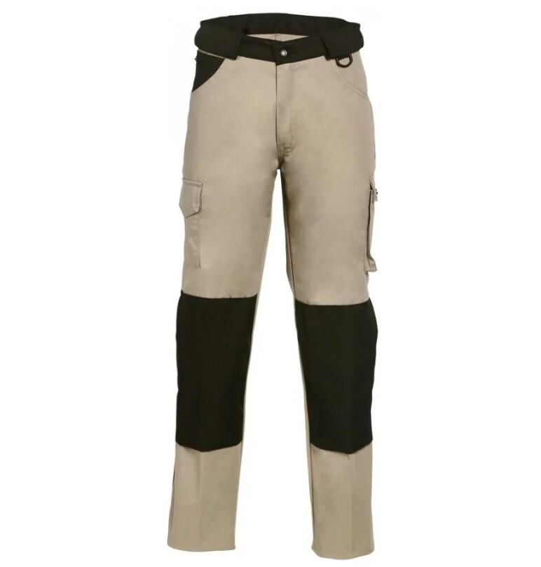 Werkbroek + kniezak Havep Attitude,     Zand/charcoal grijs, 64 - 8718649800258|_|8022945-64