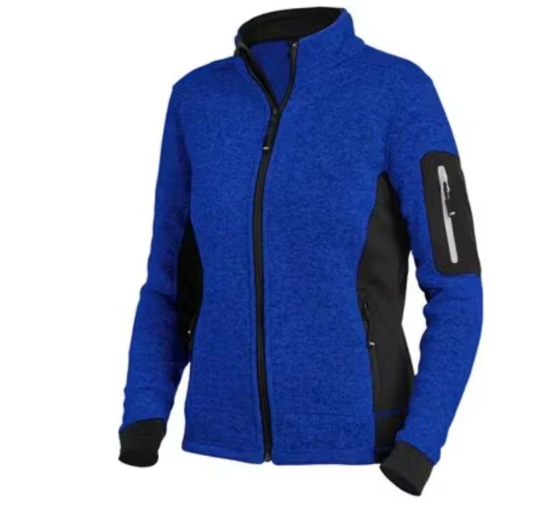 MARIEKE Damesvest Tricotfleece,         korenblauw-zwart, maat XXS - FHB - 4030646348767 - 79596-3620-XXS
